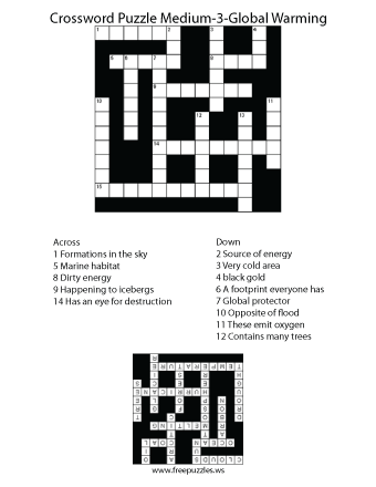 Medium Crossword Puzzle #3