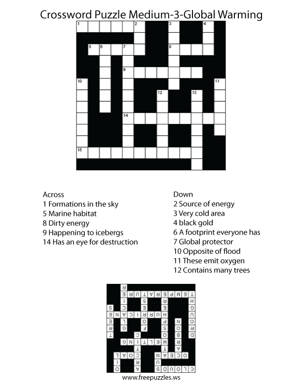 Medium Crossword Puzzle #3