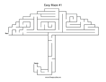 Easy Maze Puzzle #1