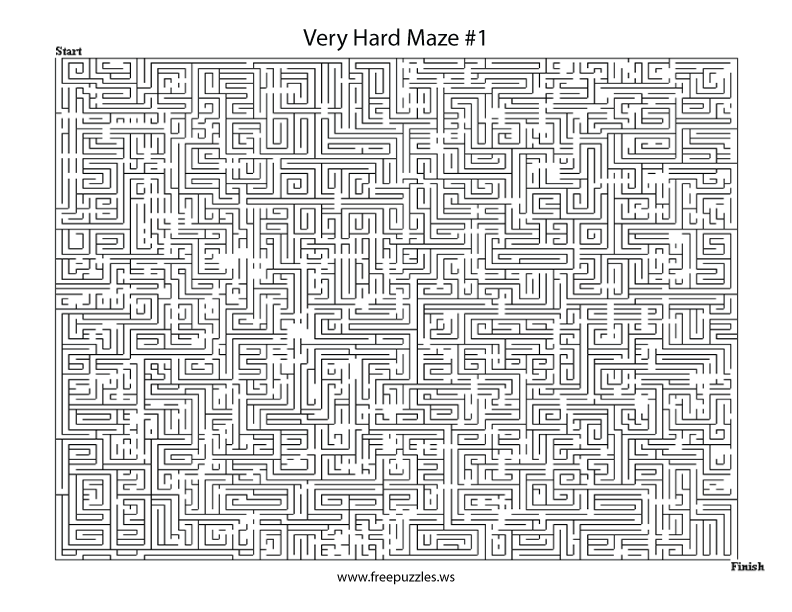 Preview of Very Hard Maze 1