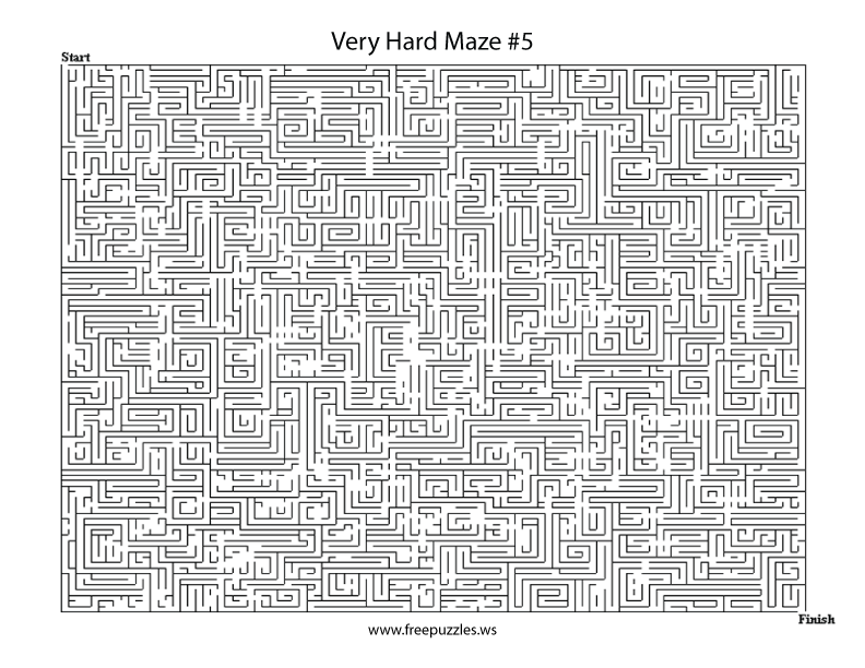 Preview of Very Hard Maze 5
