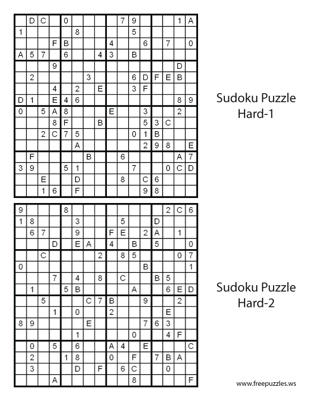 Preview of Hard Puzzles 1 & 2