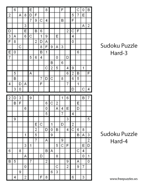 Preview of Hard Puzzles 3 & 4