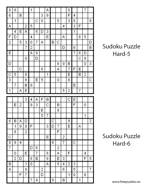 Preview of Hard Puzzles 5 & 6