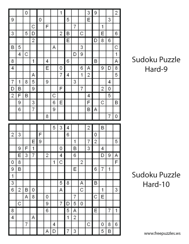 Preview of Hard Puzzles 9 & 10